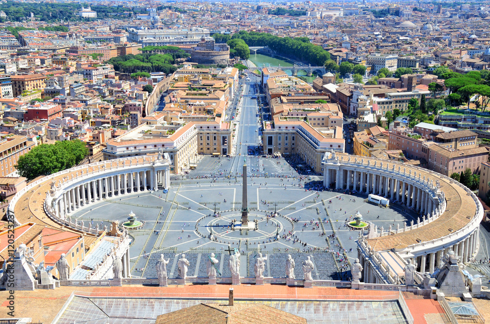 St. Peter's Square, Piazza San Pietro in Vatican City. Italy.