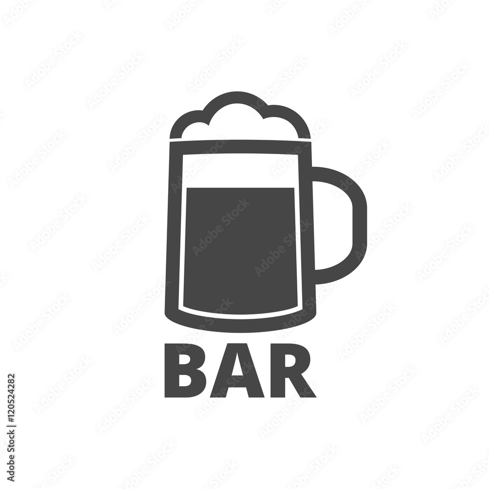 Bar or Pub sign icon, Set of beer icons Bar or Pub sign icon, Set of beer icons