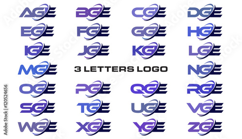 3 letters modern generic swoosh logo AGE, BGE, CGE, DGE, EGE, FGE, GGE, HGE, IGE, JGE, KGE, LGE, MGE, NGE, OGE, PGE, QGE, RGE, SGE, TGE, UGE, VGE, WGE, XGE, YGE, ZGE photo