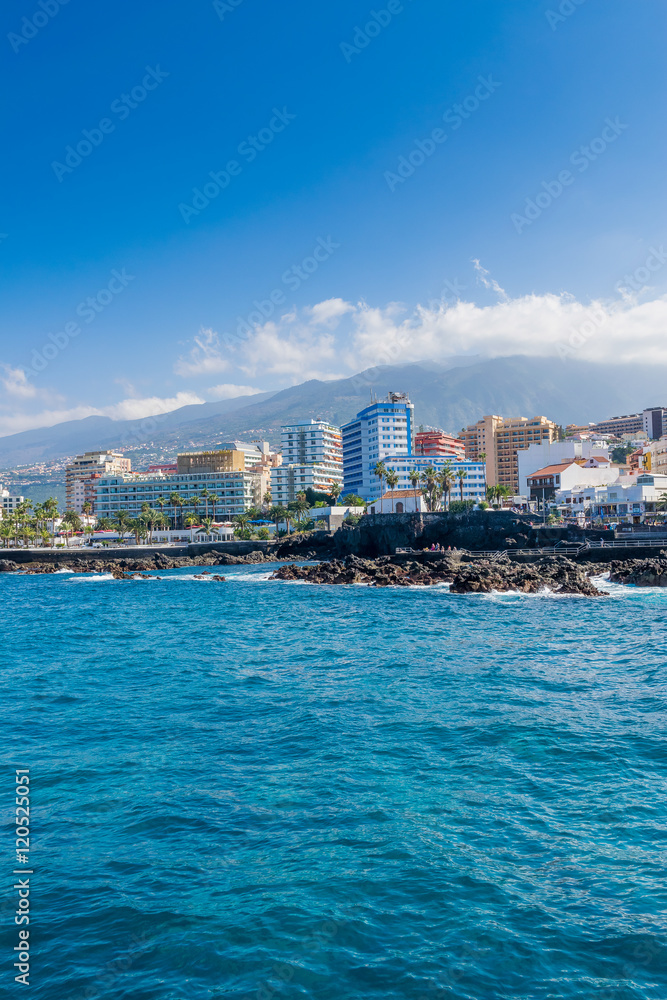 Coast Puerto de la Cruz, Tenerife, Canary Islands, Spain