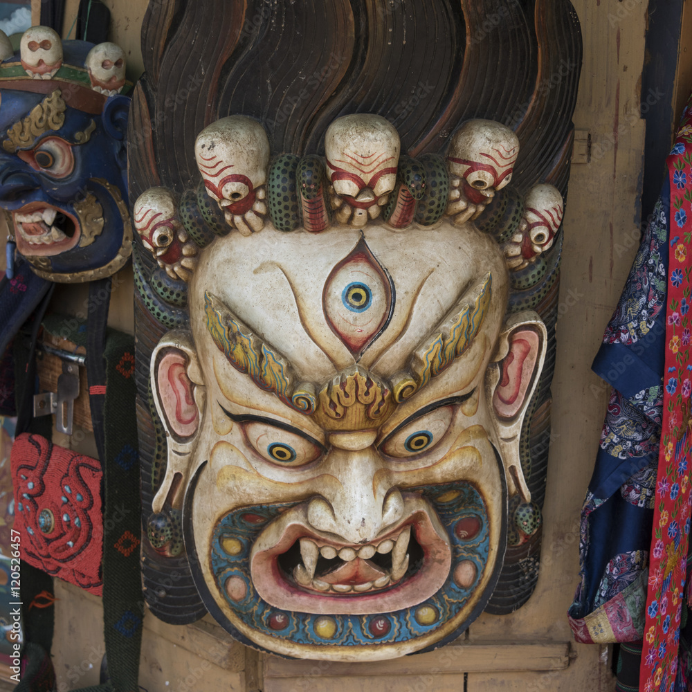 Obraz premium Demon mask, Bhutan, Asia