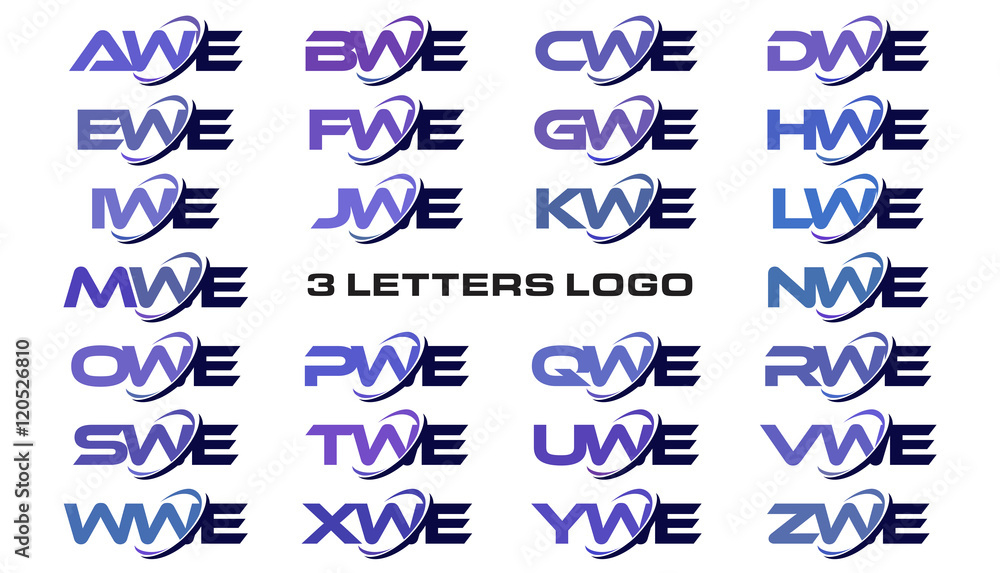 Creative Letter AWE Logo Design Graphic by rajuahamed3aa · Creative Fabrica
