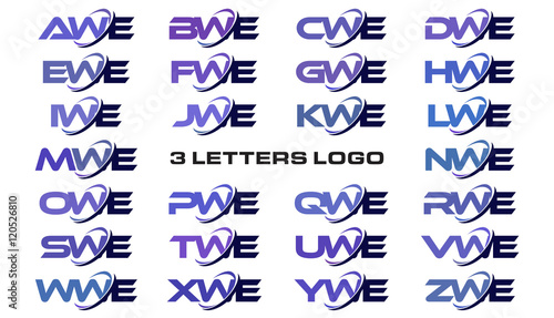 3 letters modern generic swoosh logo AWE, BWE, CWE, DWE, EWE, FWE, GWE, HWE, IWE, JWE, KWE, LWE, MWE, NWE, OWE, PWE, QWE, RWE, SWE, TWE, UWE, VWE, WWE, XWE, YWE, ZWE
