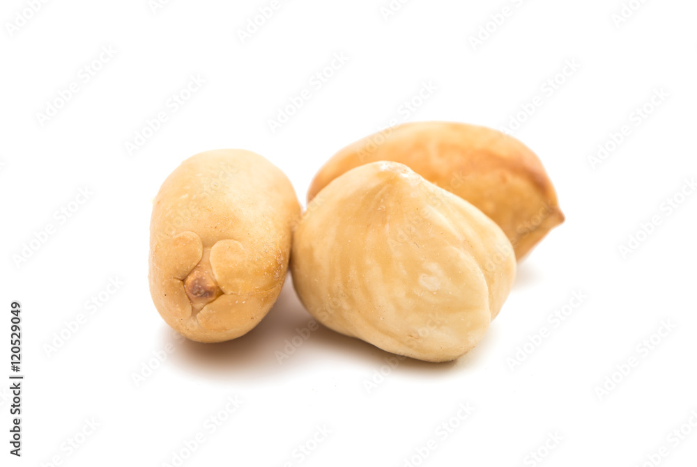 Assorted nuts isolated Assorted nuts isolated