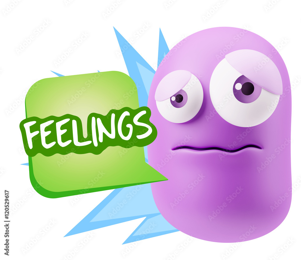 3d Rendering Sad Character Emoticon Expression saying Feelings w 3d Rendering Sad Character Emoticon Expression saying Feelings w
