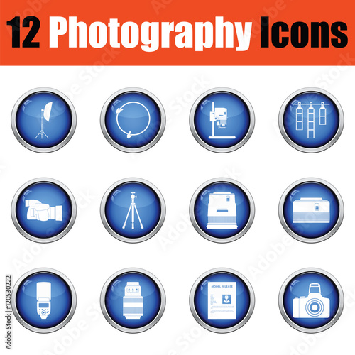 Photography icon set.