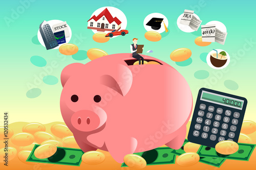 Future financial planning concept