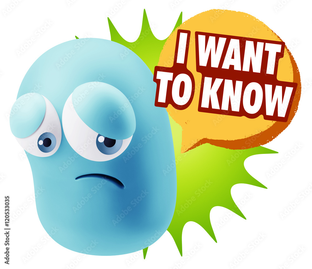 3d Rendering Sad Character Emoticon Expression saying I Want to 3d Rendering Sad Character Emoticon Expression saying I Want to