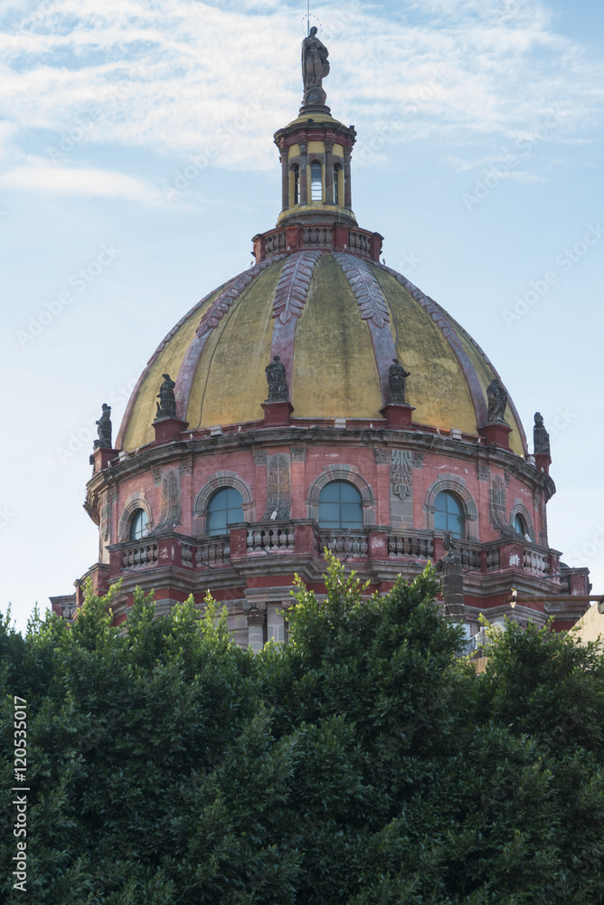 Low angle view of a church dome, Zona Centro, San Miguel de Alle