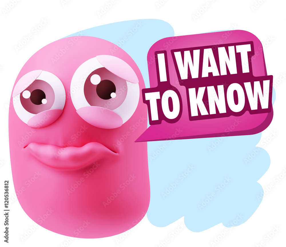 3d Rendering Sad Character Emoticon Expression saying I Want to 3d Rendering Sad Character Emoticon Expression saying I Want to