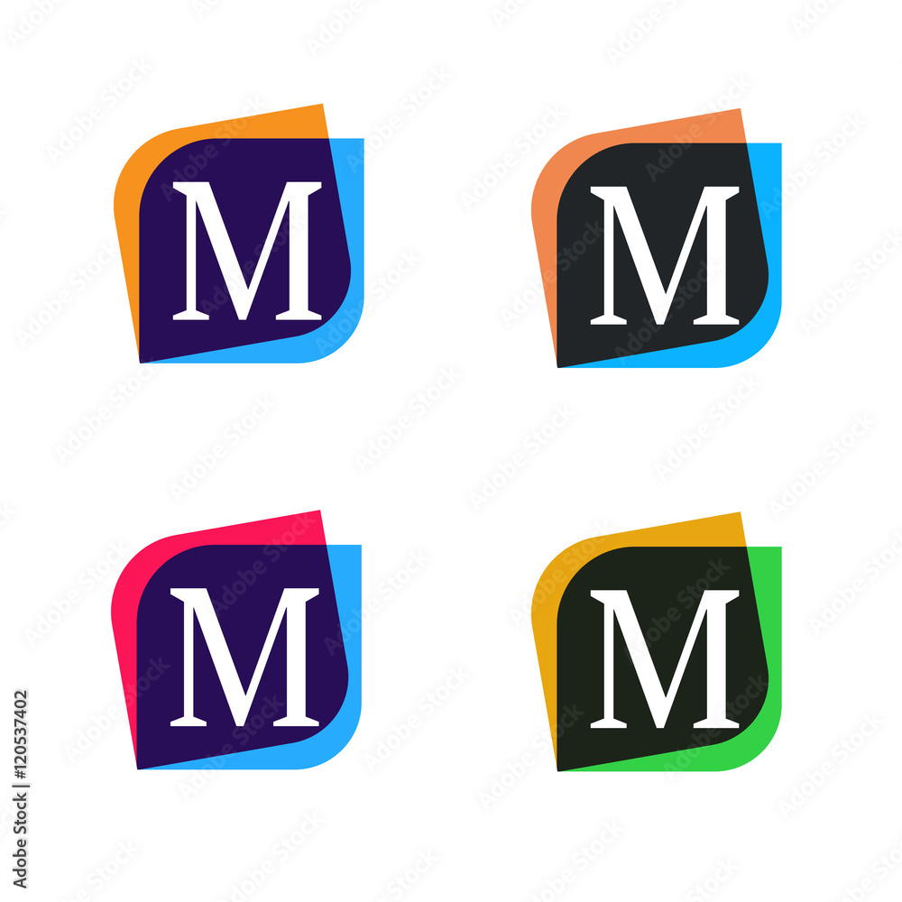 Abstract shape element company logo sign icon vector design. M l Abstract shape element company logo sign icon vector design. M l
