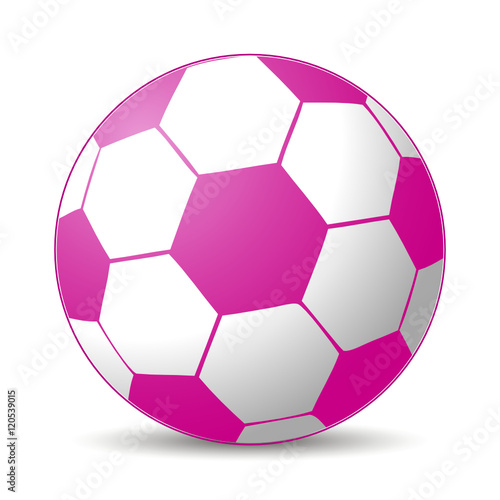 pink soccer ball