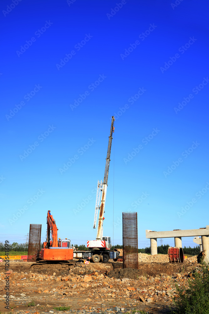 The bridge is under construction