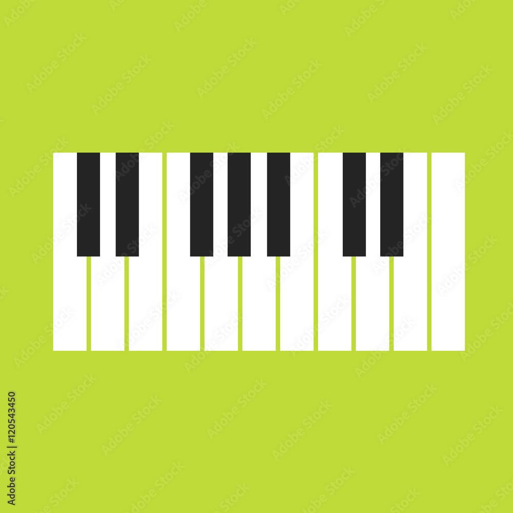 Fototapeta premium Piano vector for World Music Day with nice and creative illustration in a background.