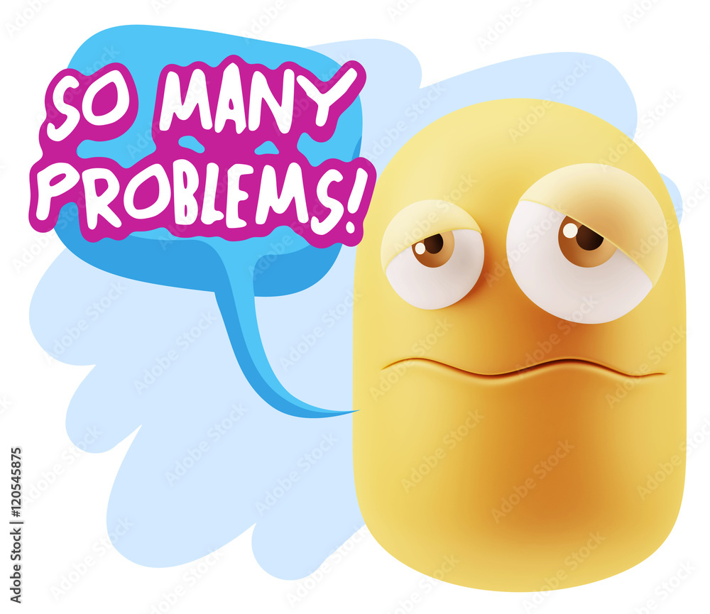 3d Rendering Sad Character Emoticon Expression saying So Many Pr 3d Rendering Sad Character Emoticon Expression saying So Many Pr