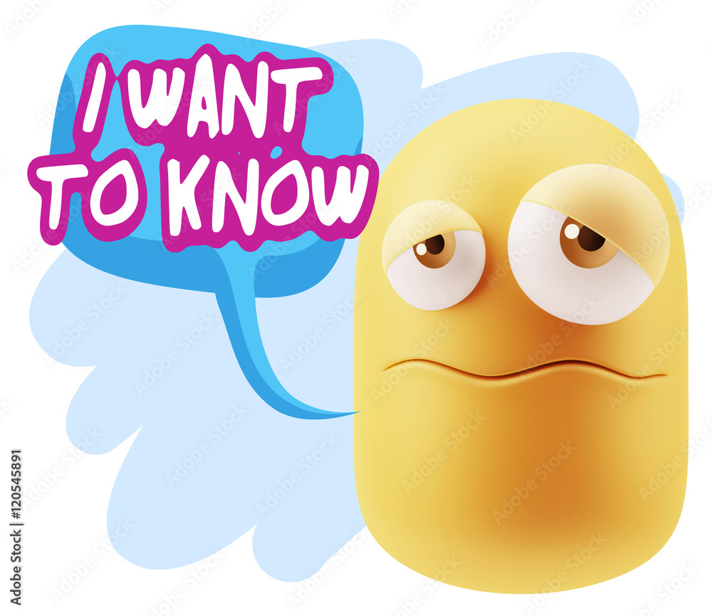 3d Rendering Sad Character Emoticon Expression saying I Want to 3d Rendering Sad Character Emoticon Expression saying I Want to