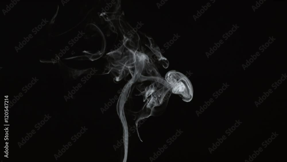Smoke on black background in slow motion; shot on Phantom Flex 4K at 1000 fps Smoke on black background in slow motion; shot on Phantom Flex 4K at 1000 fps