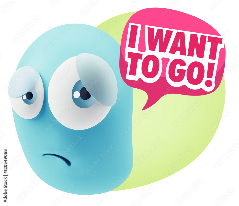 3d Rendering Sad Character Emoticon Expression saying I Want to 3d Rendering Sad Character Emoticon Expression saying I Want to