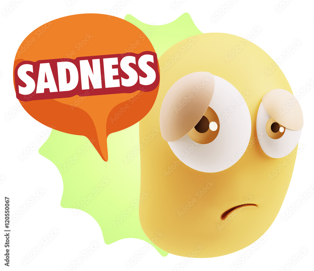 3d Rendering Sad Character Emoticon Expression saying Sadness wi 3d Rendering Sad Character Emoticon Expression saying Sadness wi