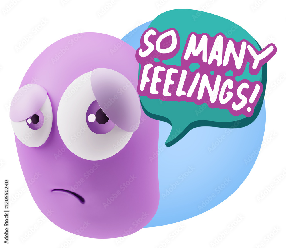 3d Rendering Sad Character Emoticon Expression saying So Many Fe 3d Rendering Sad Character Emoticon Expression saying So Many Fe