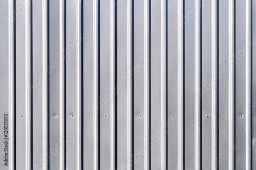corrugated grey fence steel siding background