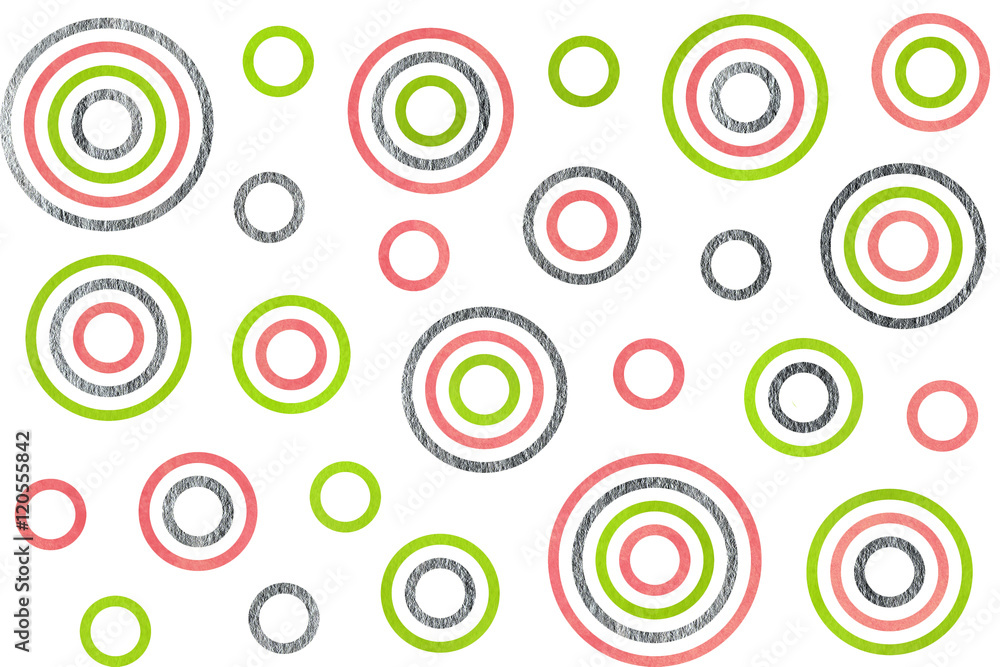 Watercolor circles pattern. Watercolor circles pattern.