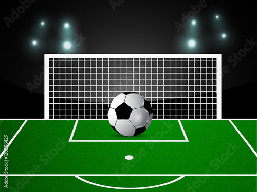 Illustration of soccer game background