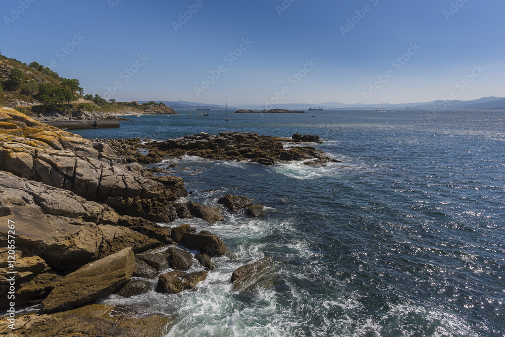 Coast of Montefaro Island (Cies Islands, Pontevedra - Spain).