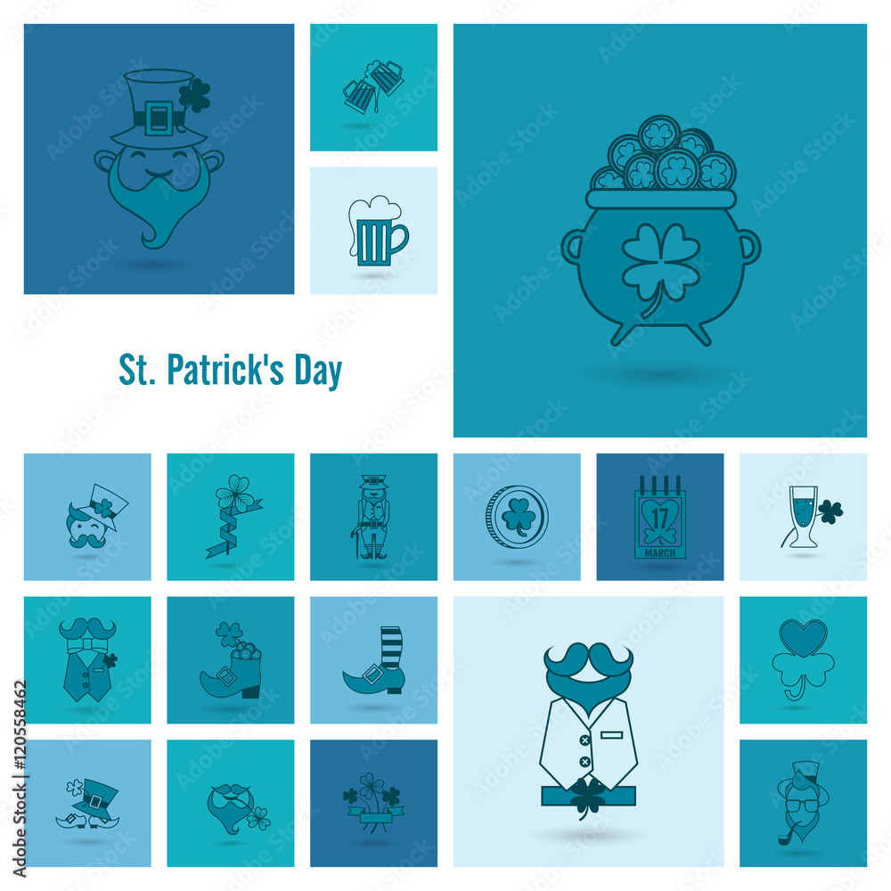 Saint Patricks Day Icon Set Saint Patricks Day Icon Set