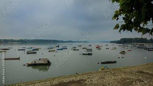 Small fishing boats photo