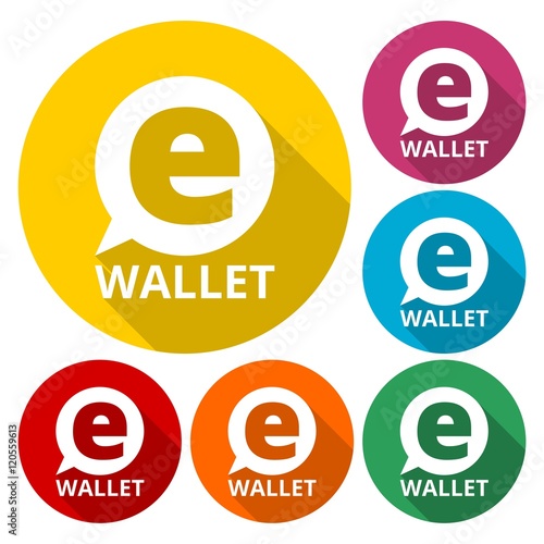 Electronic wallet icons