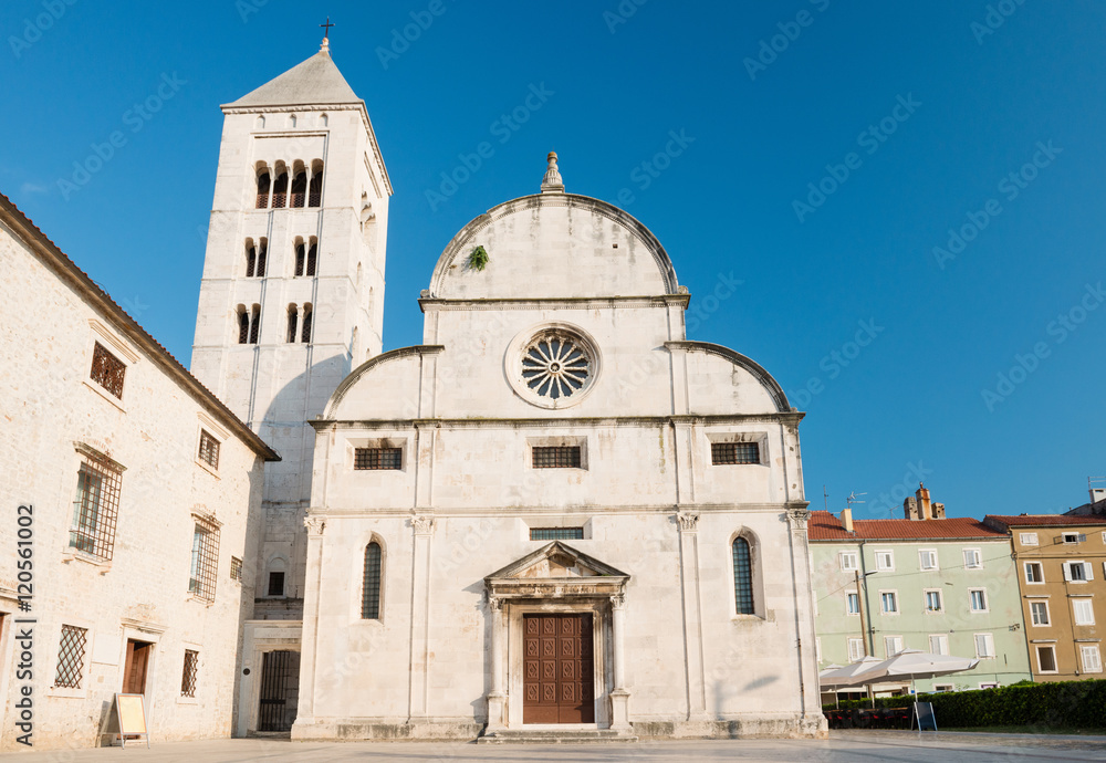 Benedictine Monastery of St.. Mary in Zadar, Croatia from 1066 and the church of St. Mary on the east side of the ancient Roman Forum