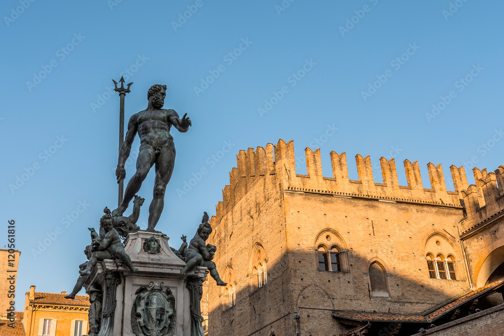 Neptune Statue in Bologna, Italy