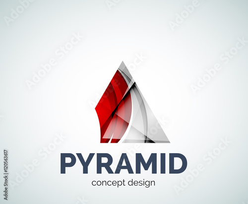 Pyramid logo business branding icon