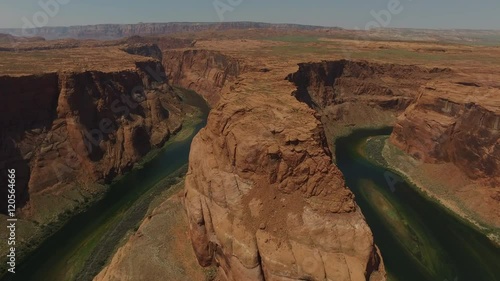 Aerial view of Grand Canyon Horseshoe Bend and Colorado River Arizona, United States