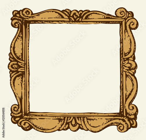Vector antique frame