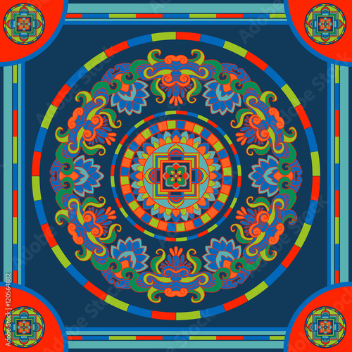 seamless tibet pattern
