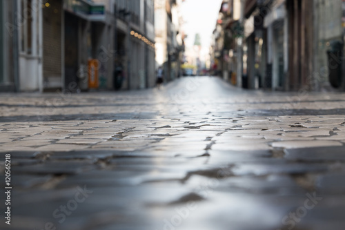 Pedestrian street, Porto, Portugal. © Janis Smits