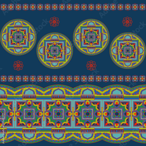 seamless tibet pattern