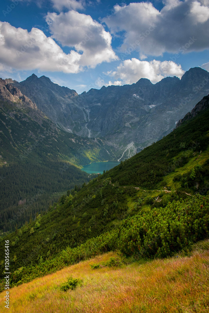 Mountain lake. High Tatras, Poland.