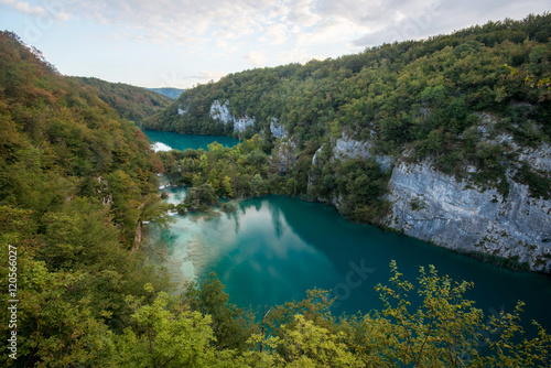 Amazing view of the Plitvice Lakes National Park  Croatia