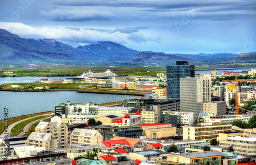 Reykjavik from top of the Hallgrimskirkja church