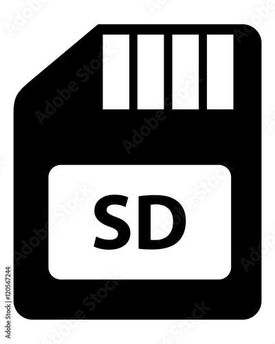 Vector Icon SD card
