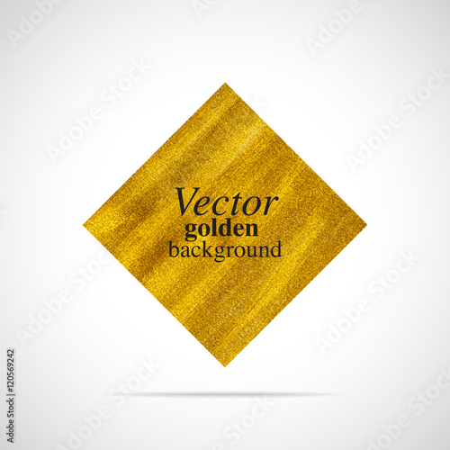 Abstract golden vector rhombus background