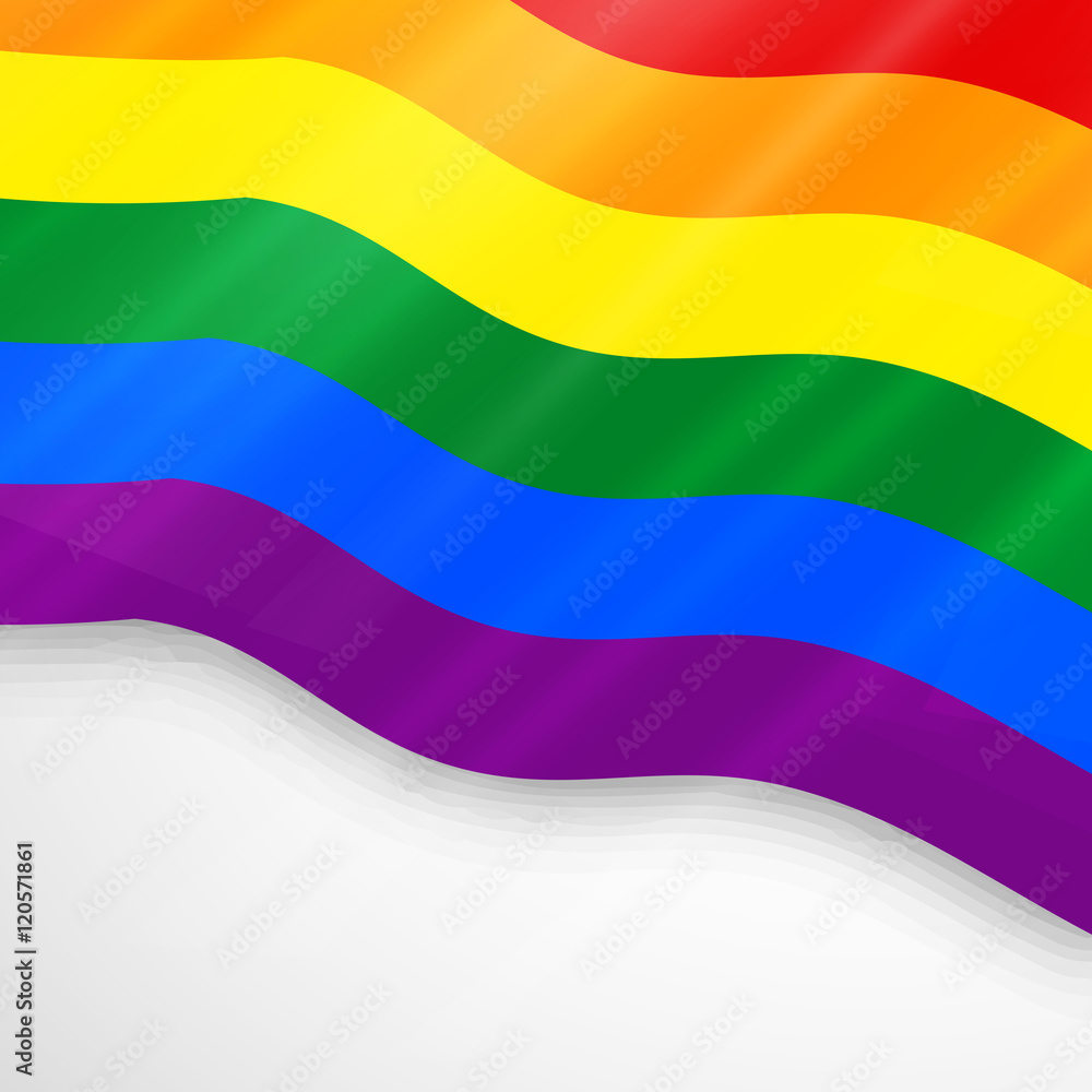 Fototapeta premium LGBT background with rainbow color flag