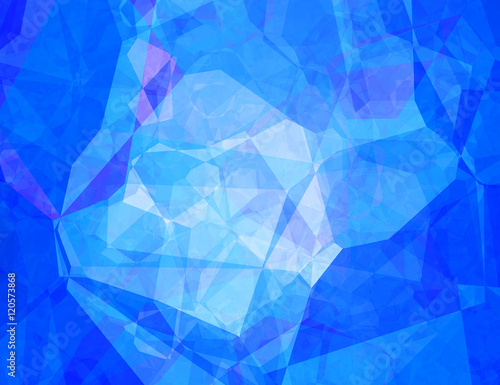 Polygons, Blue (Wallpaper, Background)