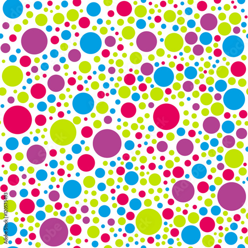 seamless colorful circle vector pattern background