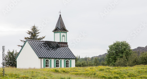 White Church in Thingvellir National park - Iceland