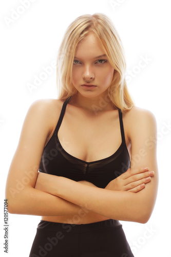Portrait of sensual woman model