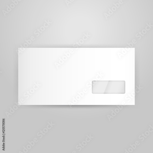 White Closed Envelope Template